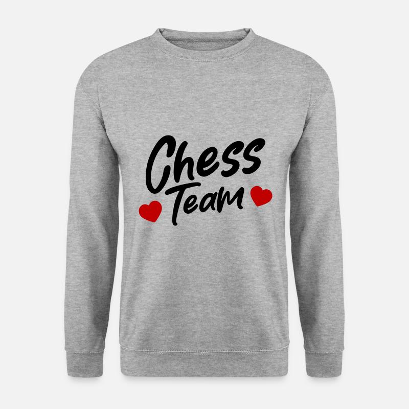 Chess Team - Unisex Pullover - Weißgrau meliert