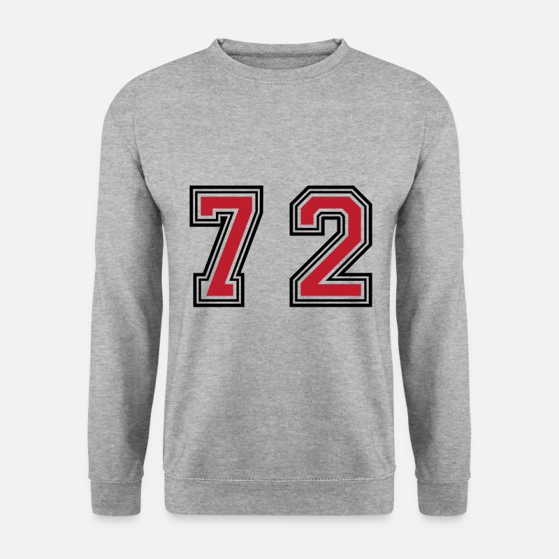 72 Number Symbol - Unisex Sweatshirt - salt & pepper