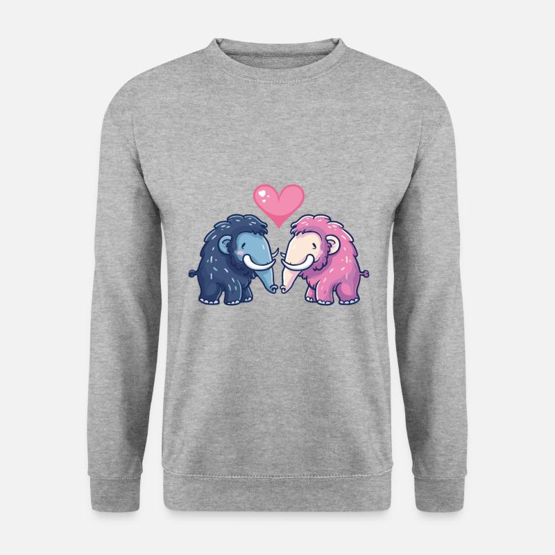 Mammoth Comic Couple Love - Unisex Sweatshirt - salt & pepper