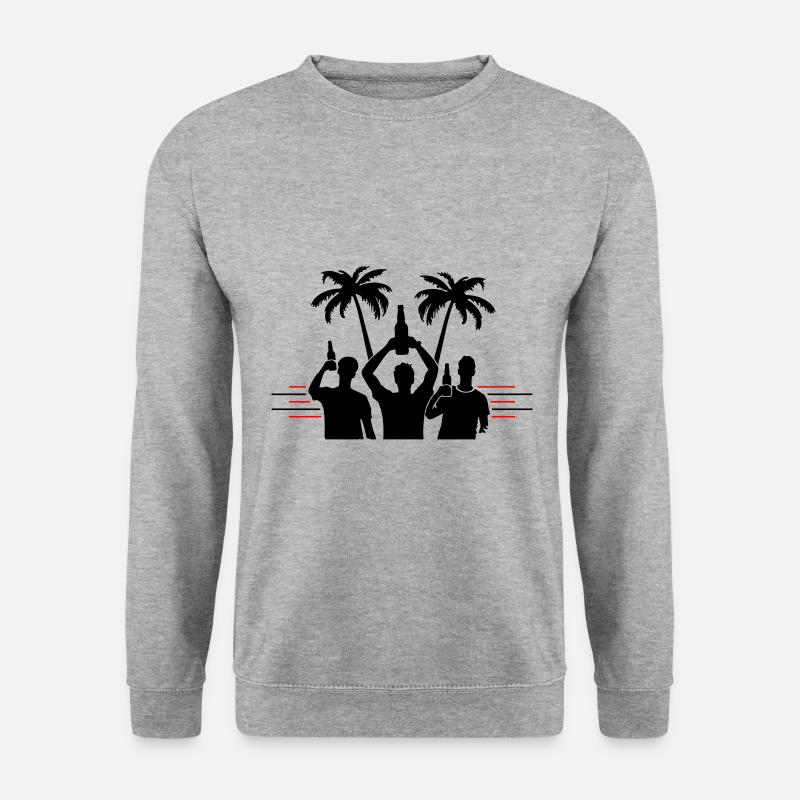 Party Strand Urlaub - Unisex Pullover - Weißgrau meliert