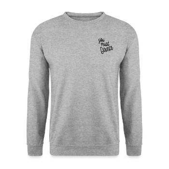 you must Dance - Unisex Pullover - Weißgrau meliert - Vorne - Alina (178cm) & Michal (187cm)
