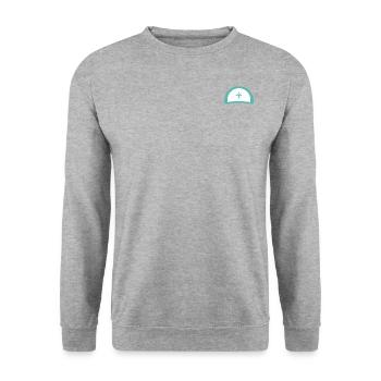 Polaris - Sweat-shirt Unisexe - gris chiné - Devant - Alina (178cm) & Michal (187cm)