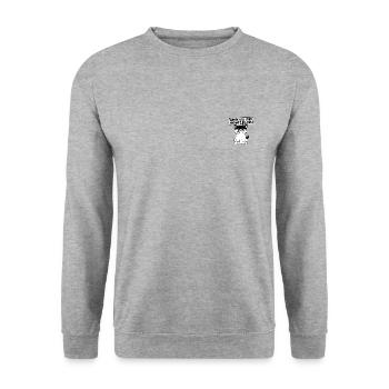 Danse comme si ton vagin était en feu - Sweat-shirt Unisexe - gris chiné - Devant - Alina (178cm) & Michal (187cm)