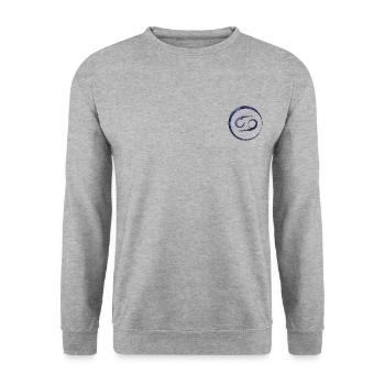 Astro Cancer - Sweat-shirt Unisexe - gris chiné - Devant - Alina (178cm) & Michal (187cm)