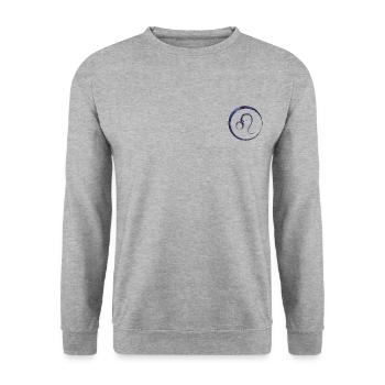 Astro Lion - Sweat-shirt Unisexe - gris chiné - Devant - Alina (178cm) & Michal (187cm)