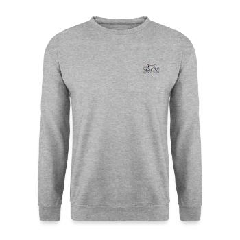Cycle Frame Sortiment - Unisex Pullover - Weißgrau meliert - Vorne - Alina (178cm) & Michal (187cm)