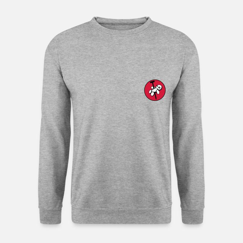 vodoo - Unisex Pullover - Weißgrau meliert