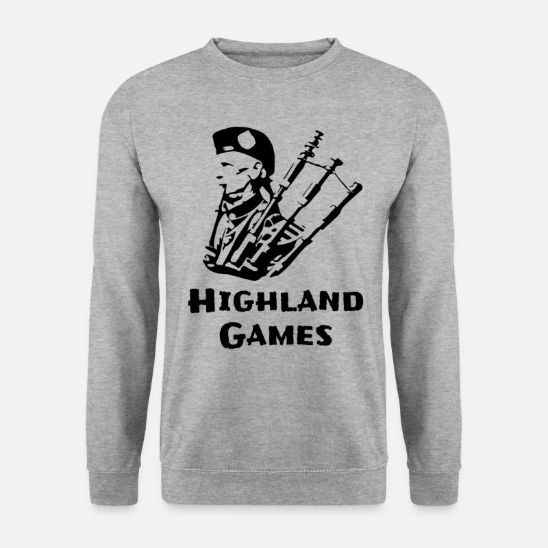 Highland Games - Unisex Pullover - Weißgrau meliert