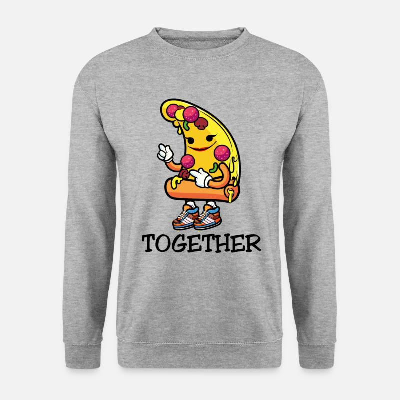 besser zusammen - Unisex Pullover - Weißgrau meliert