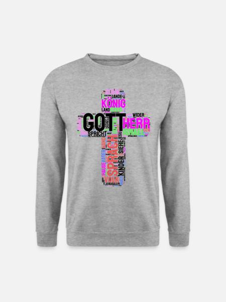 Die Bibel - Unisex Pullover - Weißgrau meliert