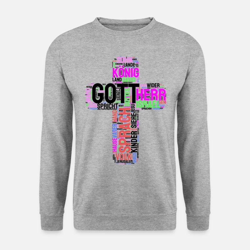 Die Bibel - Unisex Pullover - Weißgrau meliert