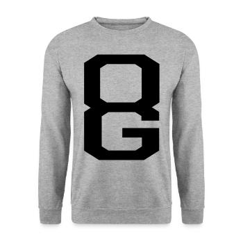 og - original - Unisex Pullover - Weißgrau meliert - Vorne - Alina (178cm) & Michal (187cm)