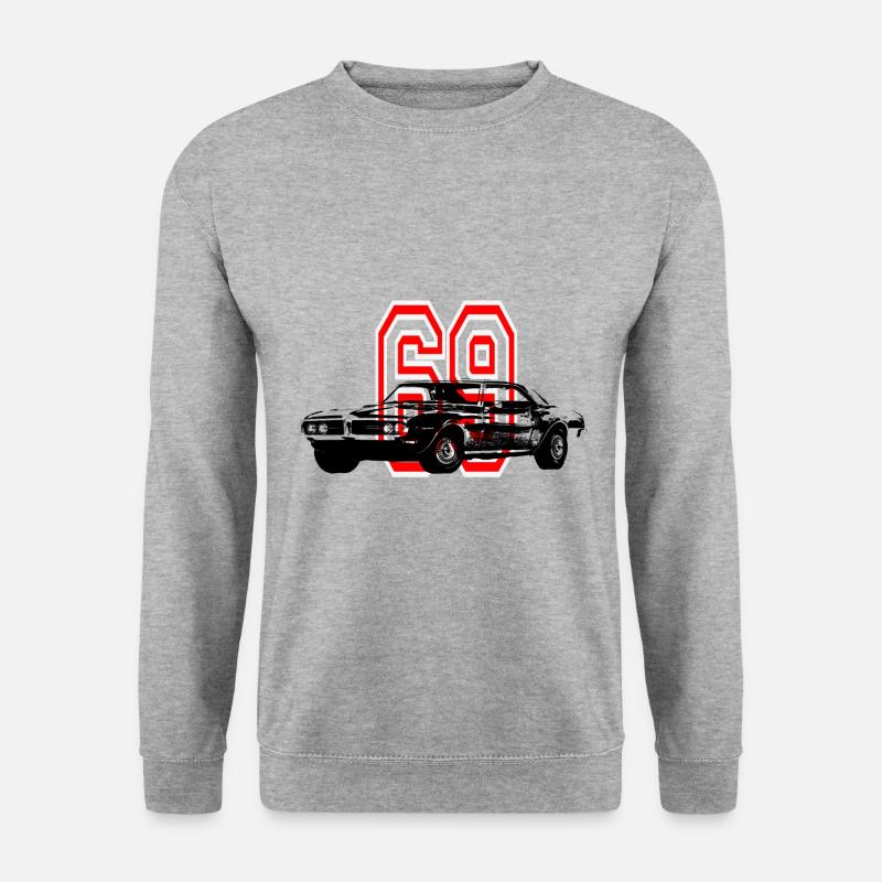 Muscle Car von 1969 - Unisex Pullover - Weißgrau meliert