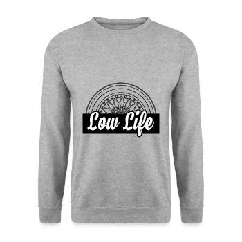 Drop center rims | Rim | Wheels | Motorsport - Unisex Sweatshirt - salt & pepper - Front - Alina (178cm) & Michal (187cm)