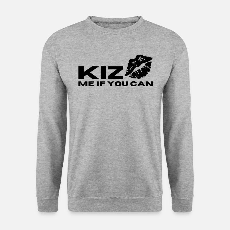 KIZ me if you can KIZOMBA - Unisex Pullover - Weißgrau meliert