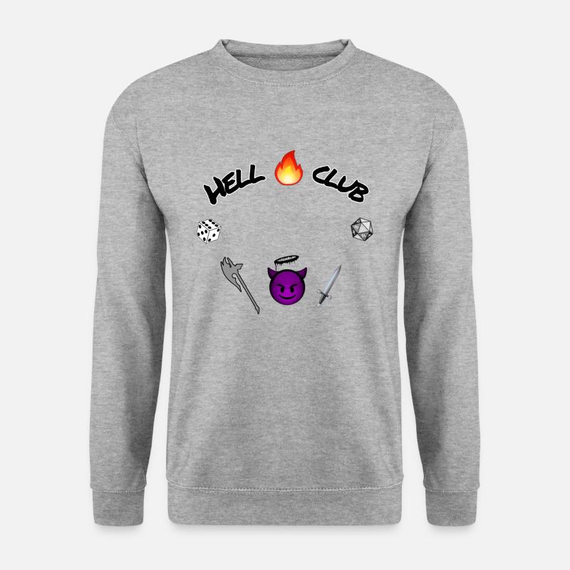 Hell club - Unisex Pullover - Weißgrau meliert