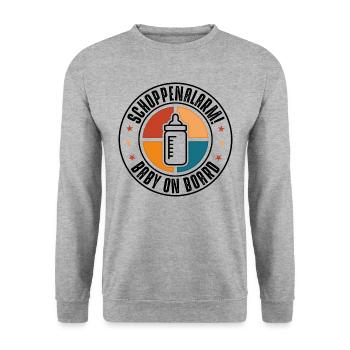 Bottle alarm - Unisex Sweatshirt - salt & pepper - Front - Alina (178cm) & Michal (187cm)