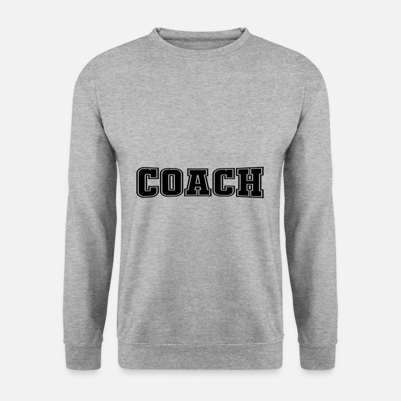 coaching - Unisex Pullover - Weißgrau meliert
