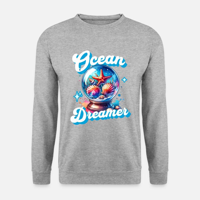 Ocean Dreamer Aquarium - Unisex Pullover - Weißgrau meliert