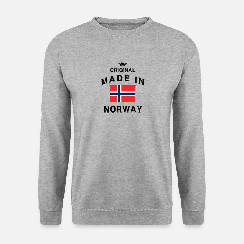 Drapeau norvégien drapeau drapeau - Sweat-shirt Unisexe - gris chiné