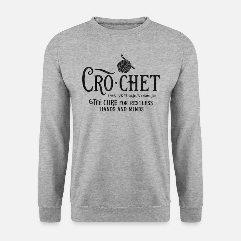 CROCHET - the Cure - Unisex Pullover - Weißgrau meliert
