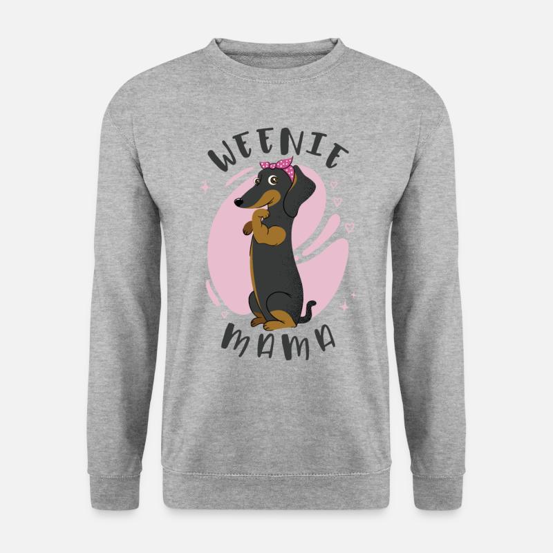 Weenie Mama Dachshund - Unisex Sweatshirt - salt & pepper