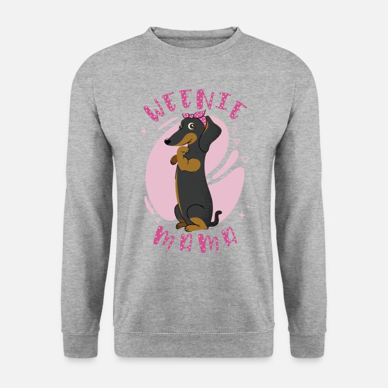 Weenie Mama Dachshund - Unisex Sweatshirt - salt & pepper