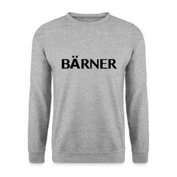 Bärner Bern - Unisex Pullover - Weißgrau meliert - Vorne - Alina (178cm) & Michal (187cm)