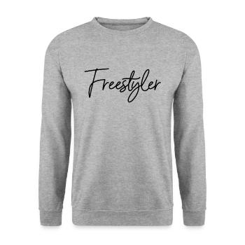 Freestyler Freestyle - Unisex Pullover - Weißgrau meliert - Vorne - Alina (178cm) & Michal (187cm)