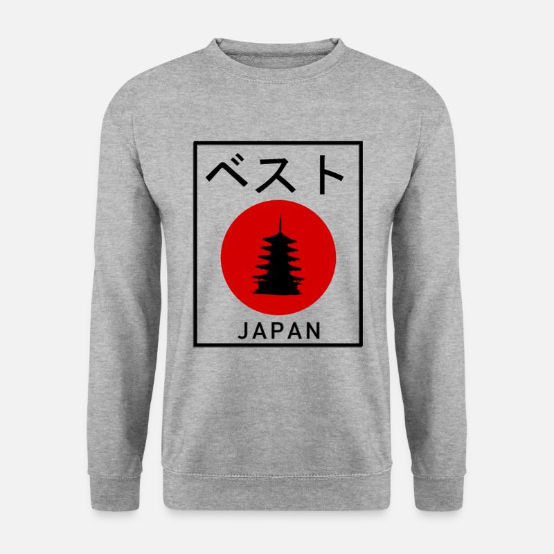 Japan - Unisex Pullover - Weißgrau meliert