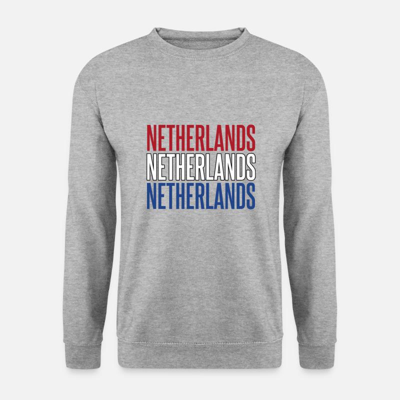 Pays-Bas / Pays-Bas - Sweat-shirt Unisexe - gris chiné