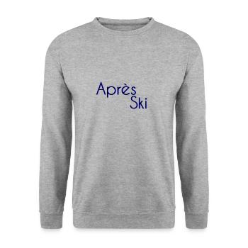 Après ski - Unisex Sweatshirt - salt & pepper - Front - Alina (178cm) & Michal (187cm)