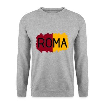Roma - Unisex Pullover - Weißgrau meliert - Vorne - Alina (178cm) & Michal (187cm)