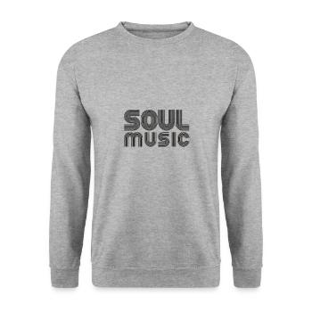 Soul - Unisex Pullover - Weißgrau meliert - Vorne - Alina (178cm) & Michal (187cm)