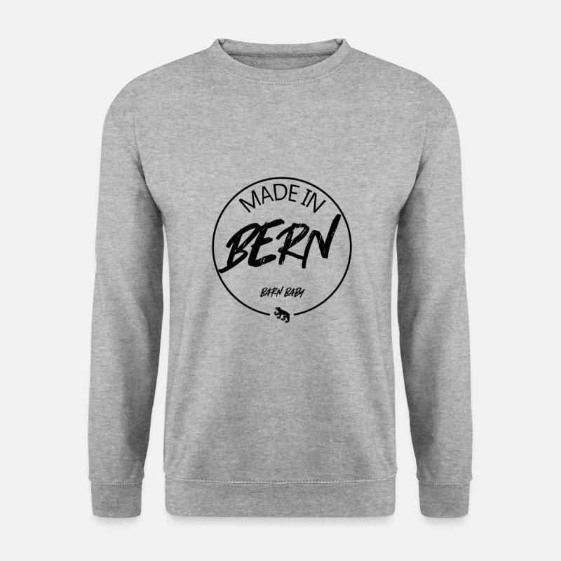 Bärn Bern - Unisex Pullover - Weißgrau meliert