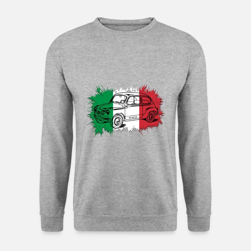 Italia - Unisex Pullover - Weißgrau meliert