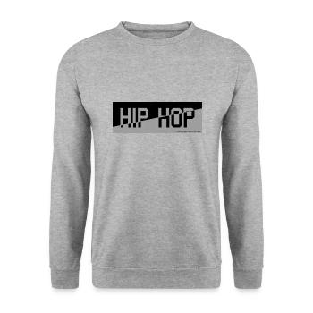 hip hop - Unisex Sweatshirt - salt & pepper - Front - Alina (178cm) & Michal (187cm)