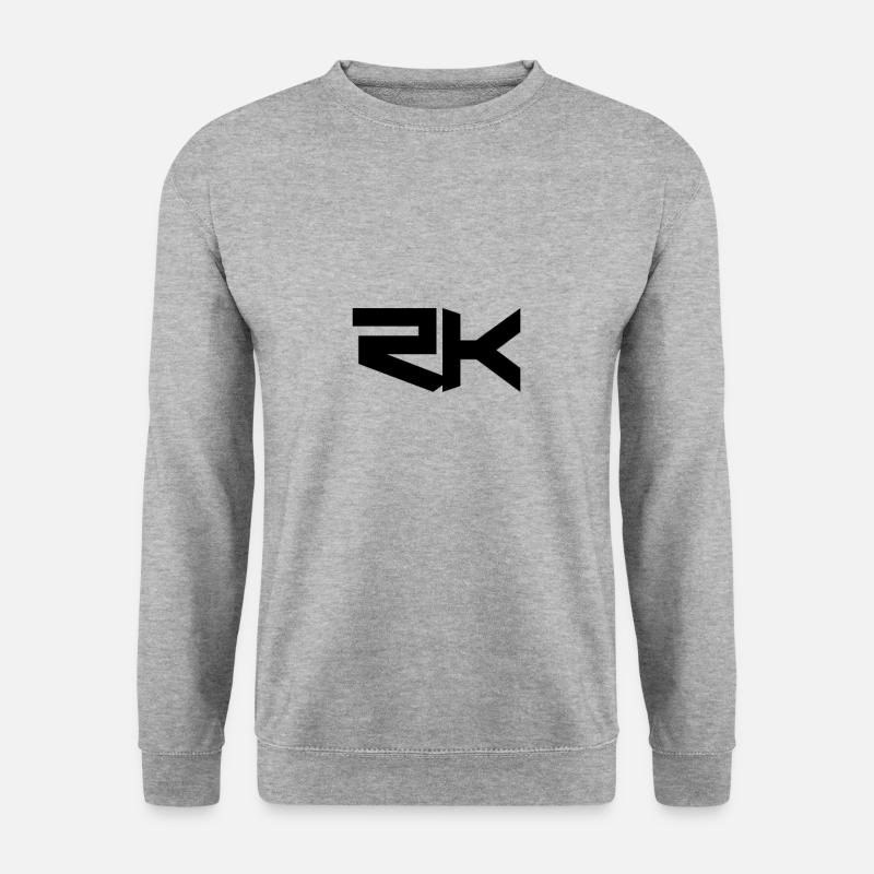 Rk Design - Unisex Pullover - Weißgrau meliert