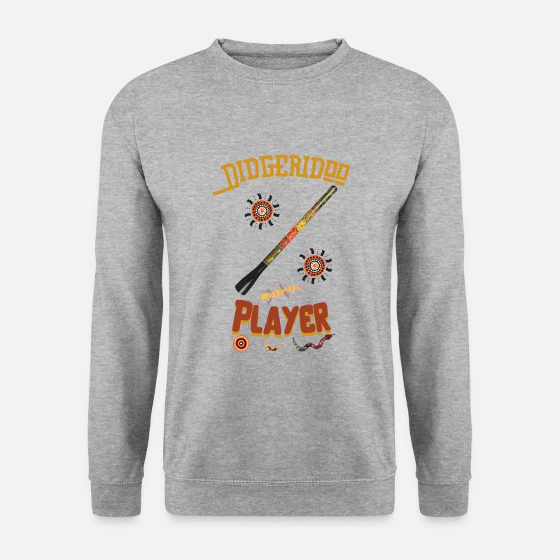 Didgeridoo Player Didgeridoo Player Australia - Unisex Sweatshirt - salt & pepper