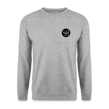 Stick Shift Car Manual Shift Speed Manual - Unisex Sweatshirt - salt & pepper - Front - Alina (178cm) & Michal (187cm)