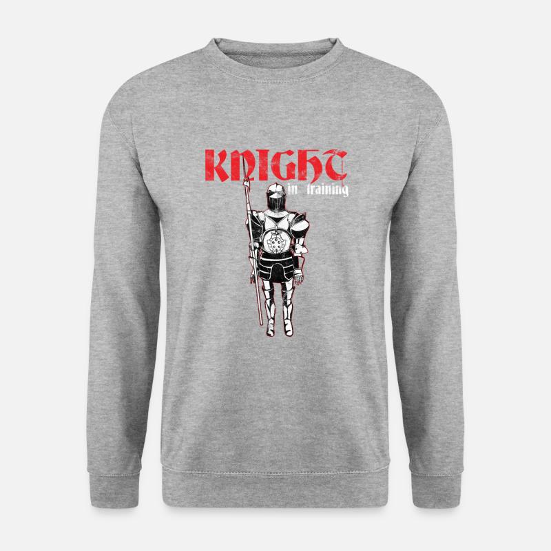 mittelalter Festival mittelfristig Markt Geschenk - Unisex Pullover - Weißgrau meliert