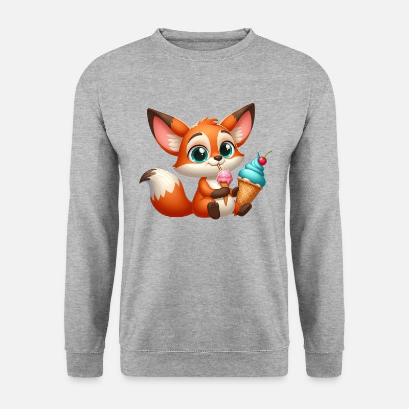 FOX 5 - Unisex Pullover - Weißgrau meliert