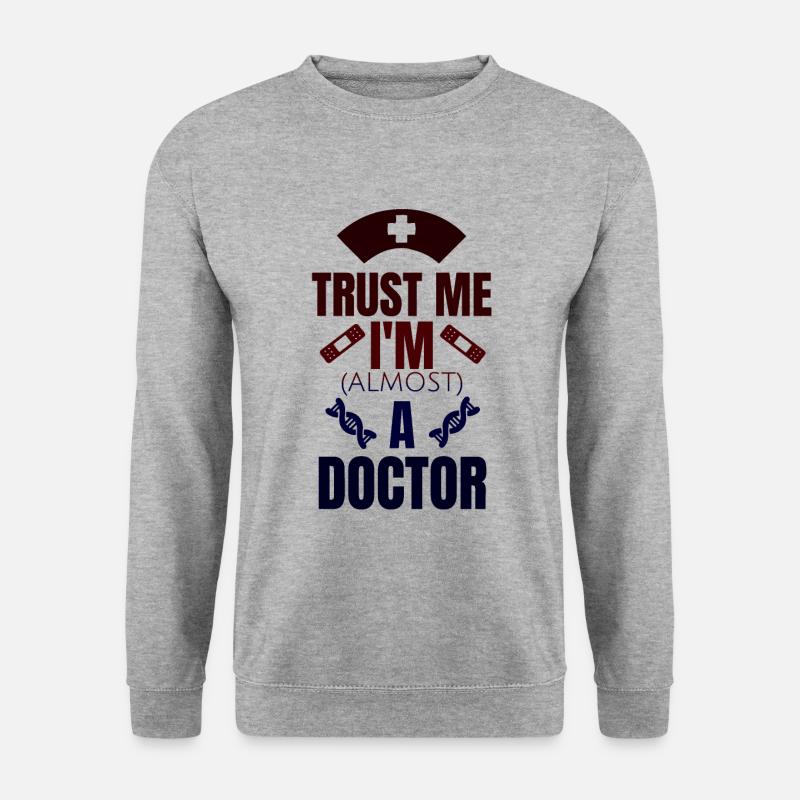 Medizinstudent Geschenk - Unisex Pullover - Weißgrau meliert
