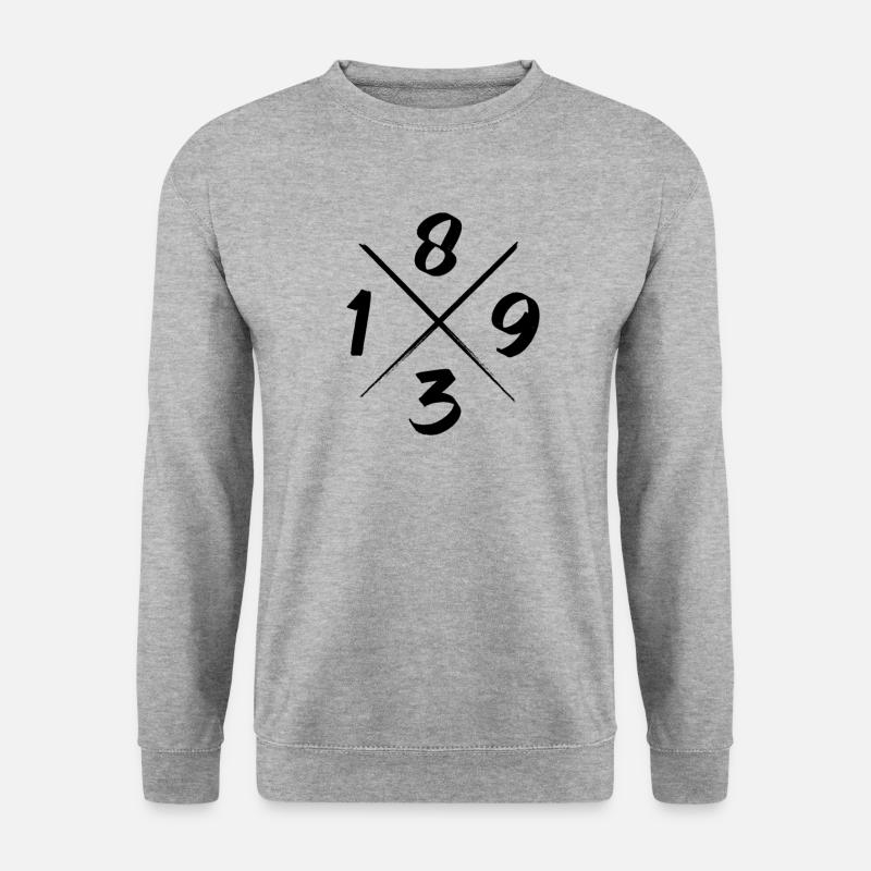 Stuttgart Bad Cannstatt 1893 Neckarstadion Stuggi - Unisex Pullover - Weißgrau meliert