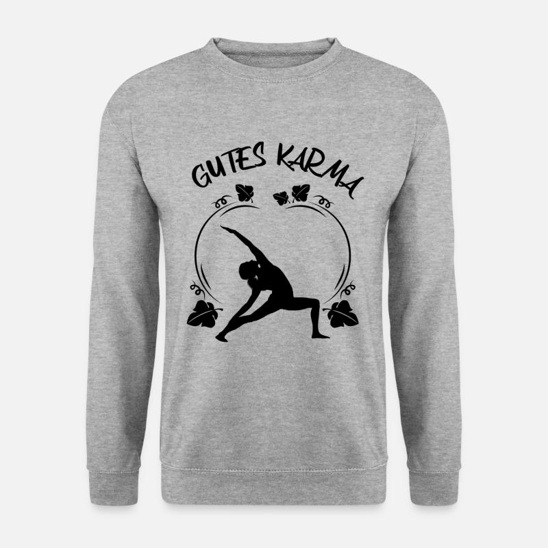 Yoga - Unisex Pullover - Weißgrau meliert