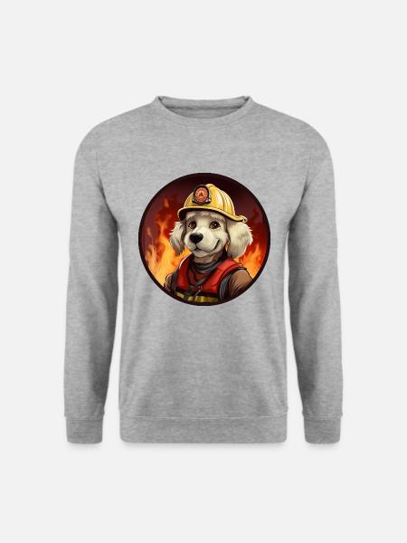 Chien de pompier - Sweat-shirt Unisexe - gris chiné