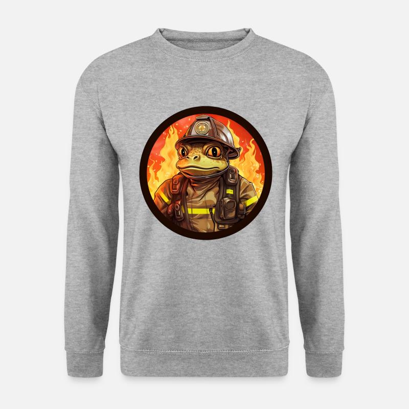 Frog Fire Brigade - Unisex Sweatshirt - salt & pepper