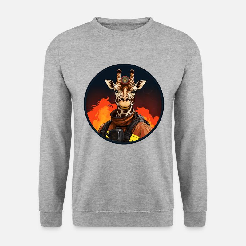Giraffe Fire Brigade - Unisex Sweatshirt - salt & pepper