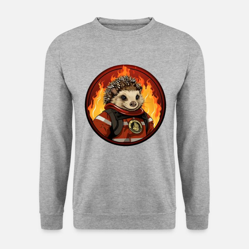 Fire Brigade Igel - Unisex Sweatshirt - salt & pepper