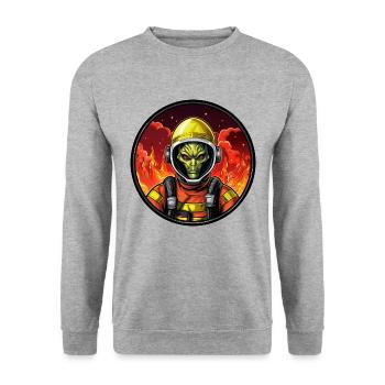 Brigade de pompiers étrangers - Sweat-shirt Unisexe - gris chiné - Devant - Alina (178cm) & Michal (187cm)